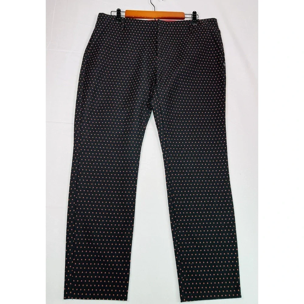 Scotch‎ & Soda Magical Altitudes Star Jacquard Pant Size XL Black Red EUC